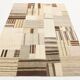 5x8 Cream & Beige Mid Century Modern Kilim Rug, 167x234Cm