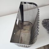 Corbeille murale industrielle en inox