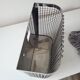 Corbeille murale industrielle en inox