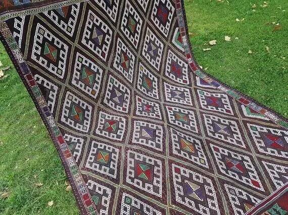 Kilim turc vintage tissé main 160x260 cm