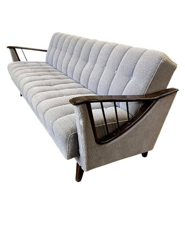 Canapé vintage gris / canapé / lit