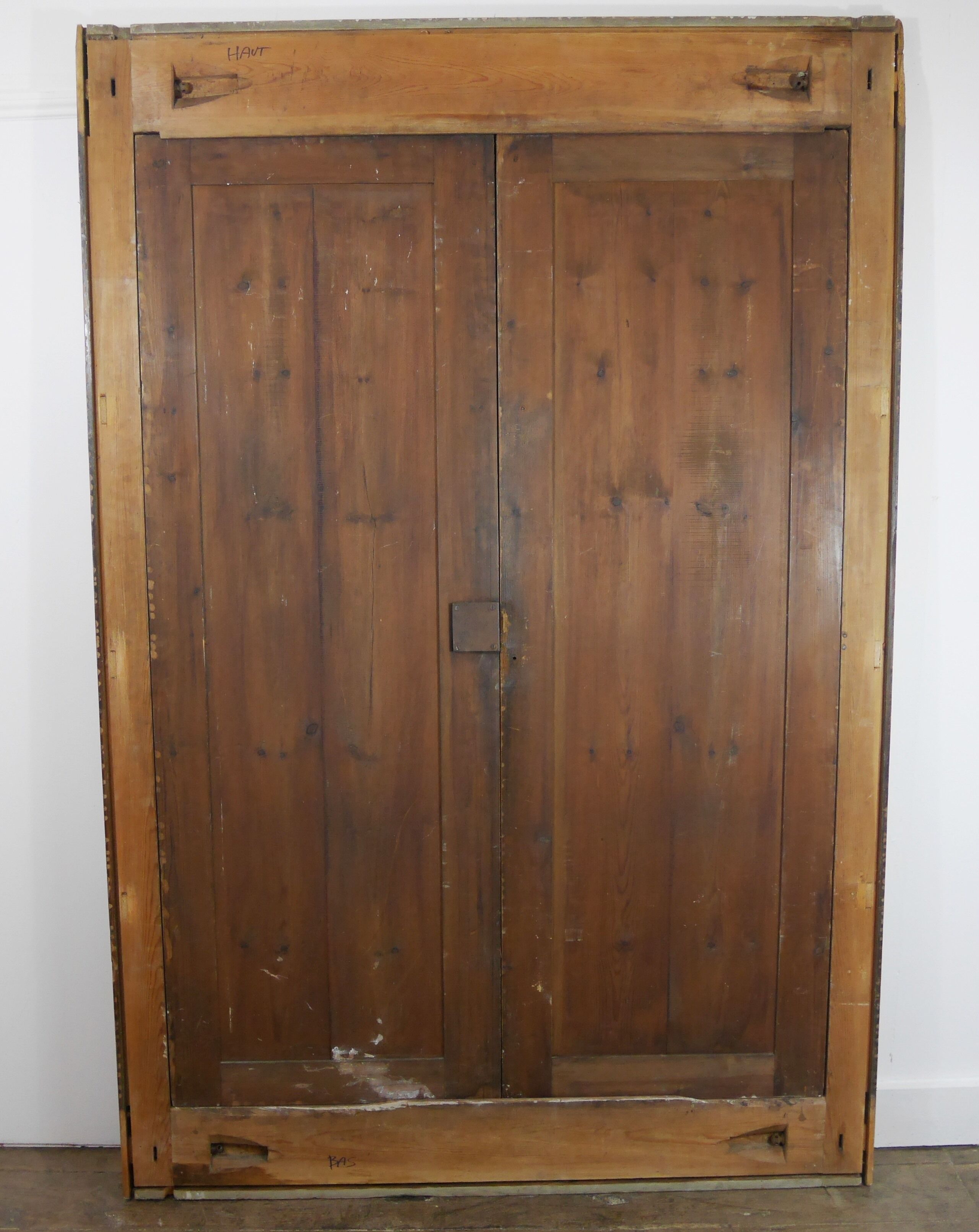 Front door closet cabinet pitchpin