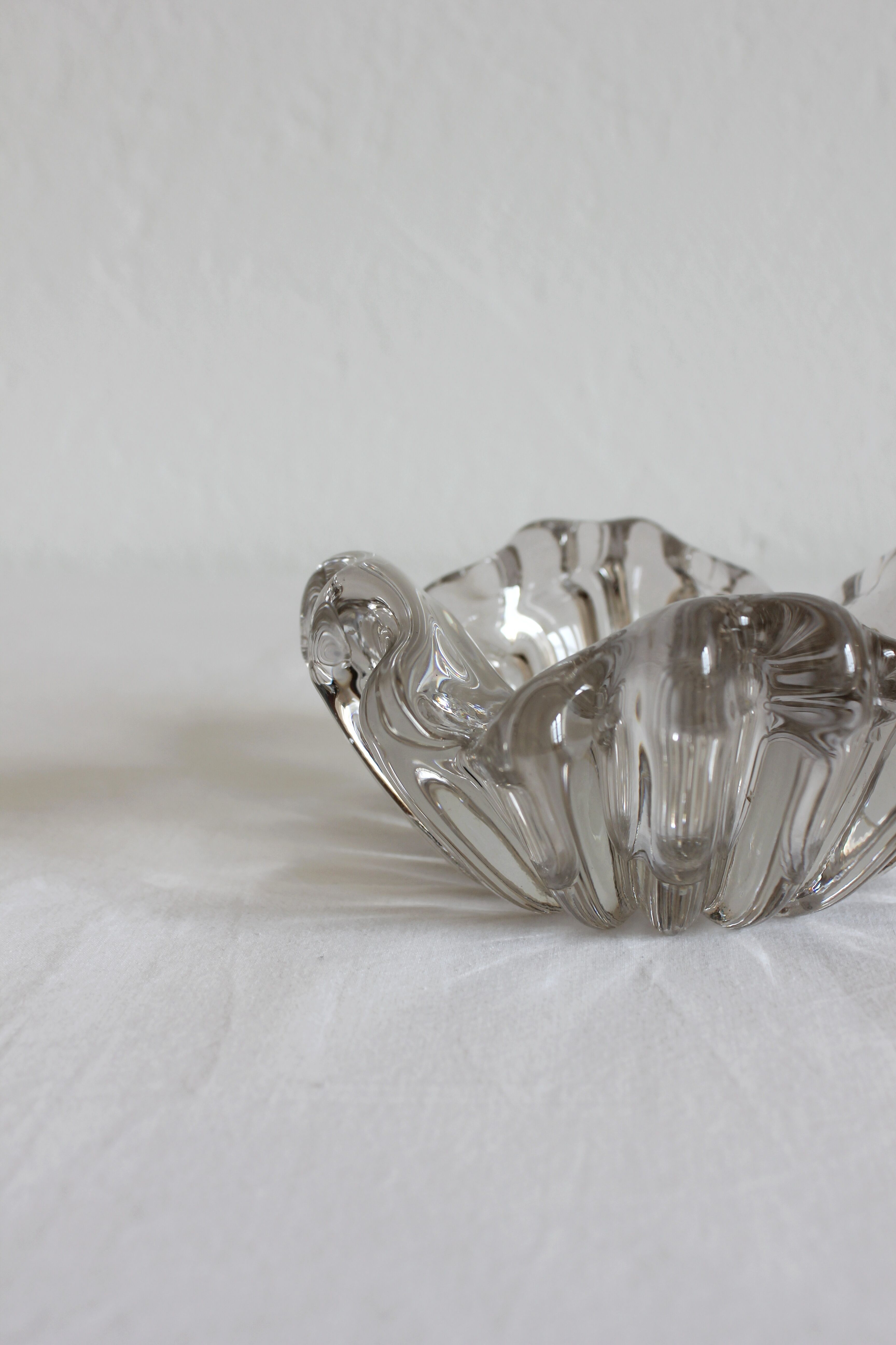 Vintage crystal ashtray 70s