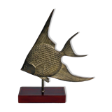 Brass fish on base 1970
