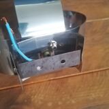 Space age wall applique metal flower 1970s