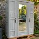 Parisian art deco wardrobe solid oak 1930