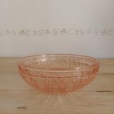 Pink glass bowl