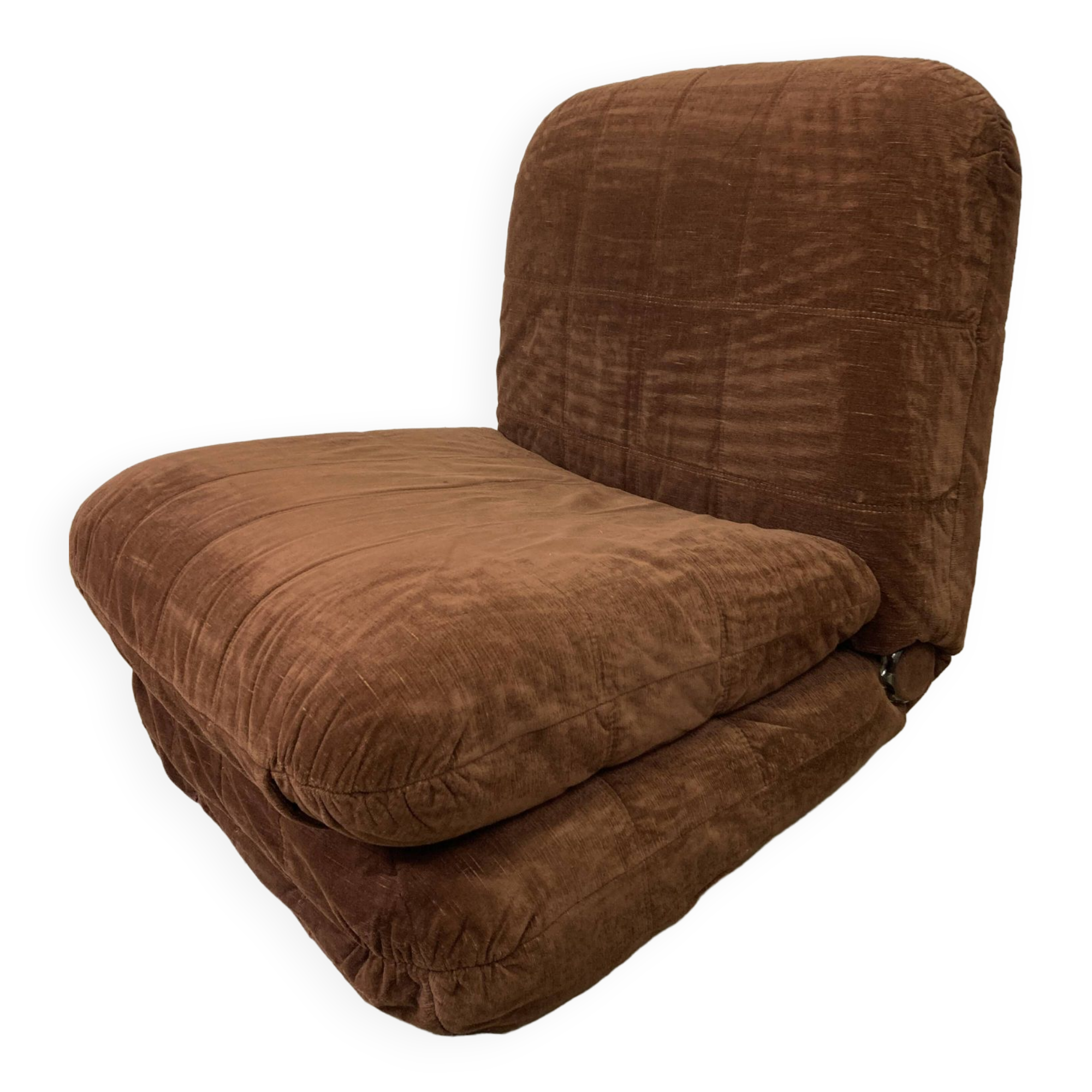 Vintage velvet fireside chair