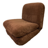 Chauffeuse velours vintage