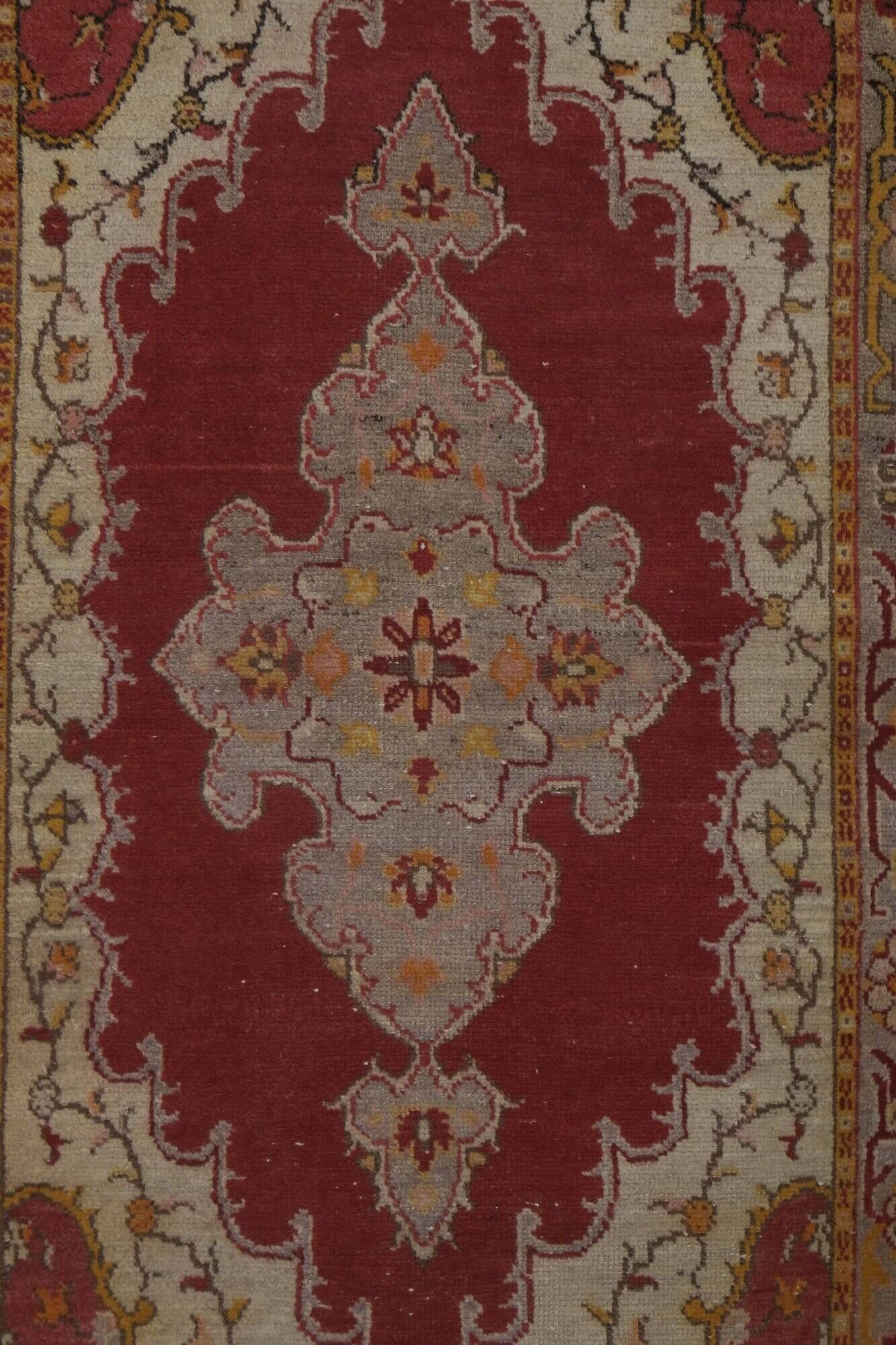 Tapis Oushak turc vintage 103x224 cm