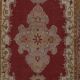 Tapis Oushak turc vintage 103x224 cm