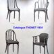 Chair/armchair Thonet No. A846, 1928/30, by Otto Prutscher, leather seat.