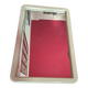 vintage mirror from the 70s with a large beige border, 90 by 60 cm
