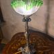 lampe laiton italie 39x17 jolie tulipe ancienne 1900