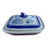 Plat légumière avec couvercle style porcelaine de Chine