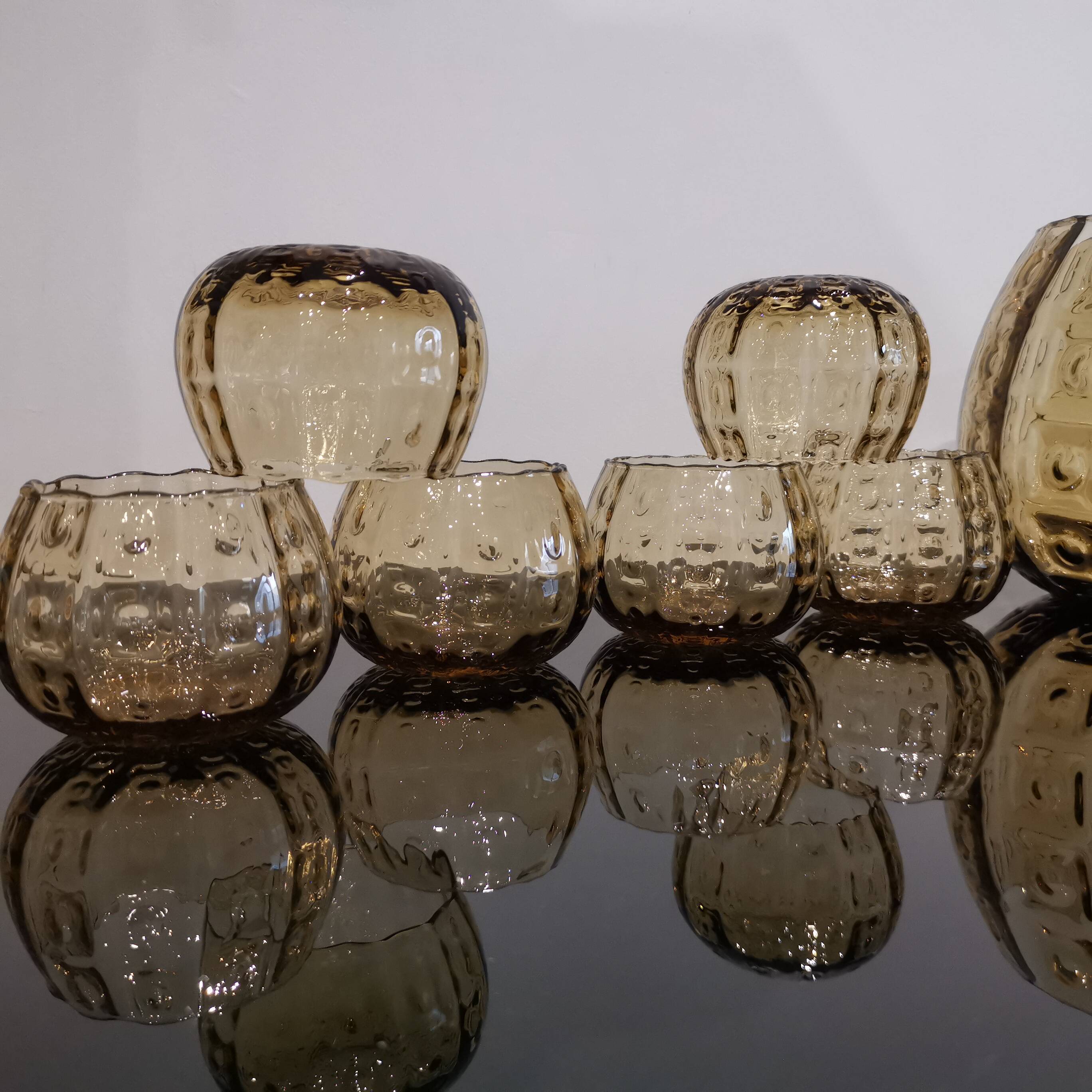 Sangria service 7 pieces 70s Murano style