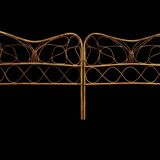 Pair of rattan headboards from the 50's Italy