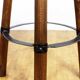 High stool in solid wood