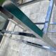 Display bookshelf modular wall shelf glass and chrome vintage 1970s