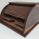 Solid wood writing with vintage curtain