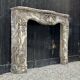 Very Elegant Louis XV Fireplace In Gray Ardennes Marble, 18th Century