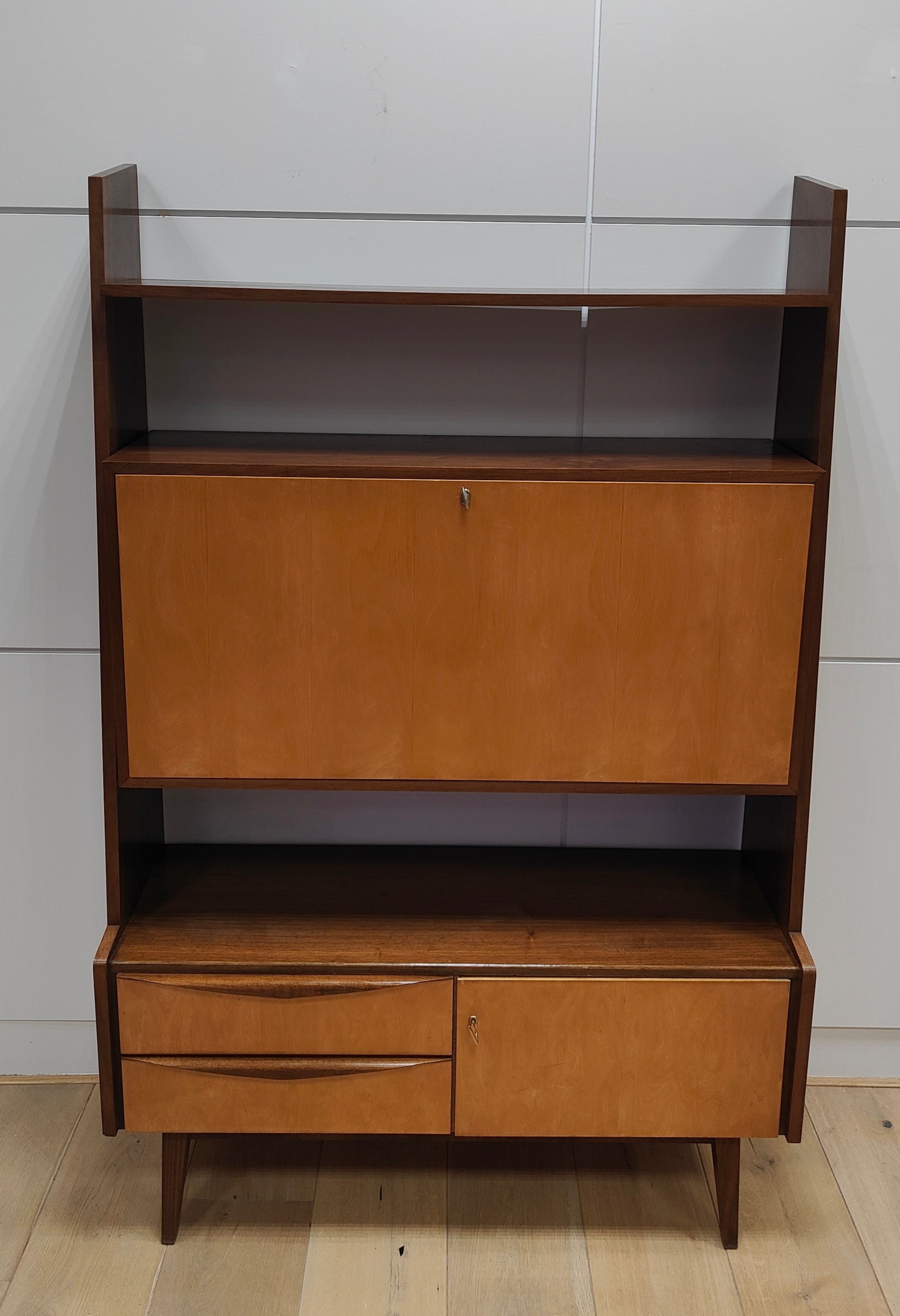 Shelf wall cabinet secretary