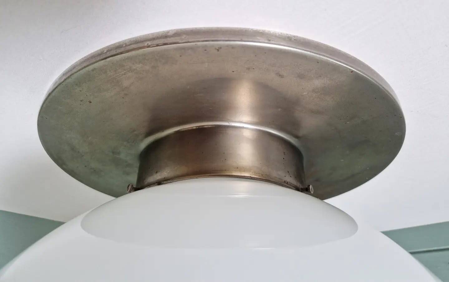 Large Murano glass ceiling light, Mazzega (Italy), 1970.