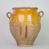 Yellow South-West confit pot, glazed terracotta