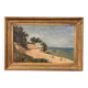 Peter baumgartner (1834-1911), seaside landscape, oil on canvas