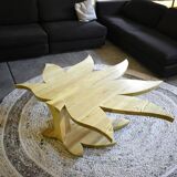 Unique handmade ash coffee table – by Tamás Fecske 2020s