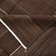 5x8 Dark Brown Ethnic Turkish Kilim Rug, 169x238Cm