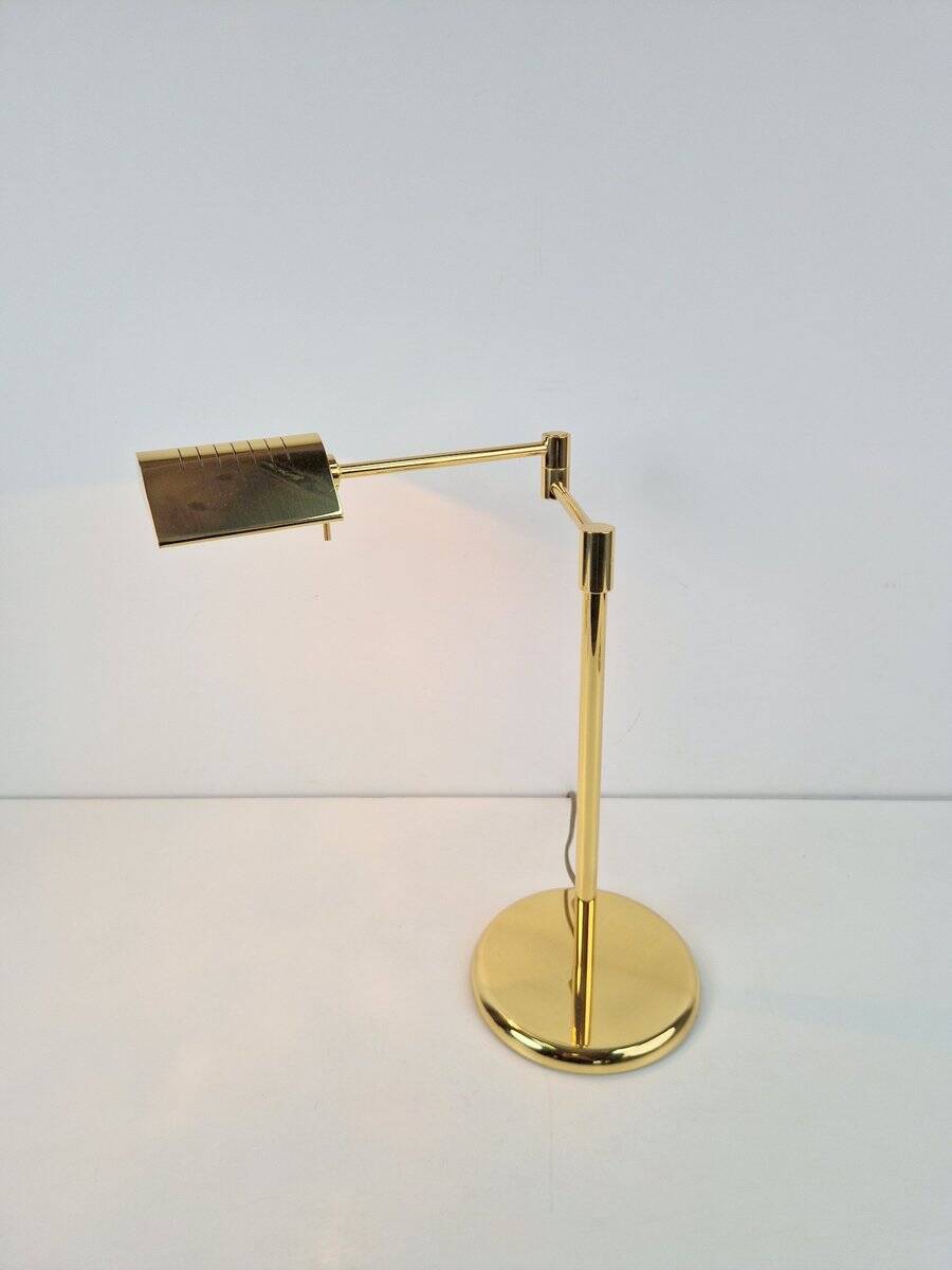 Regency Brass Adjustable Table Lamp from Egoluce, 1970s