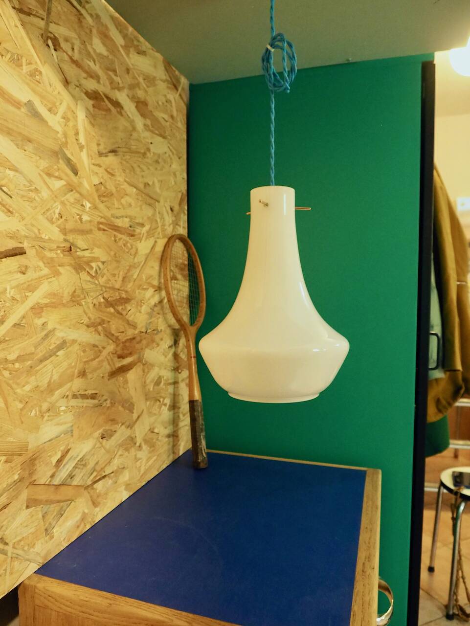 JOY white opaline pendant light