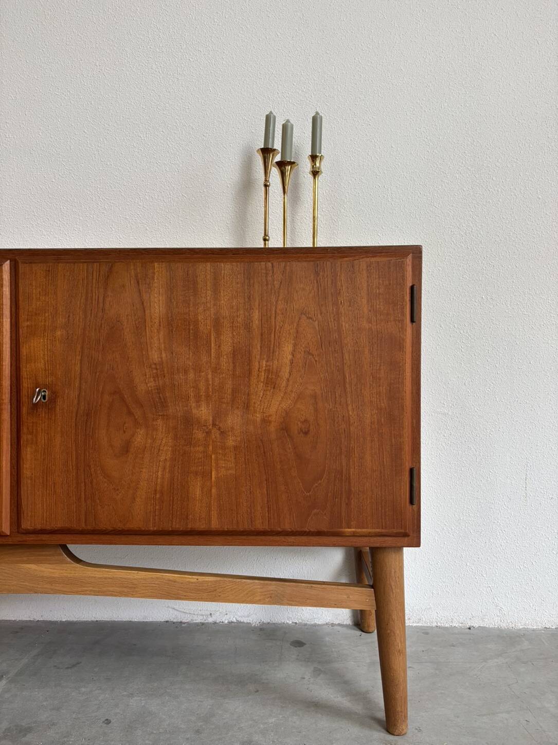 Vintage Danish sideboard teak with oak