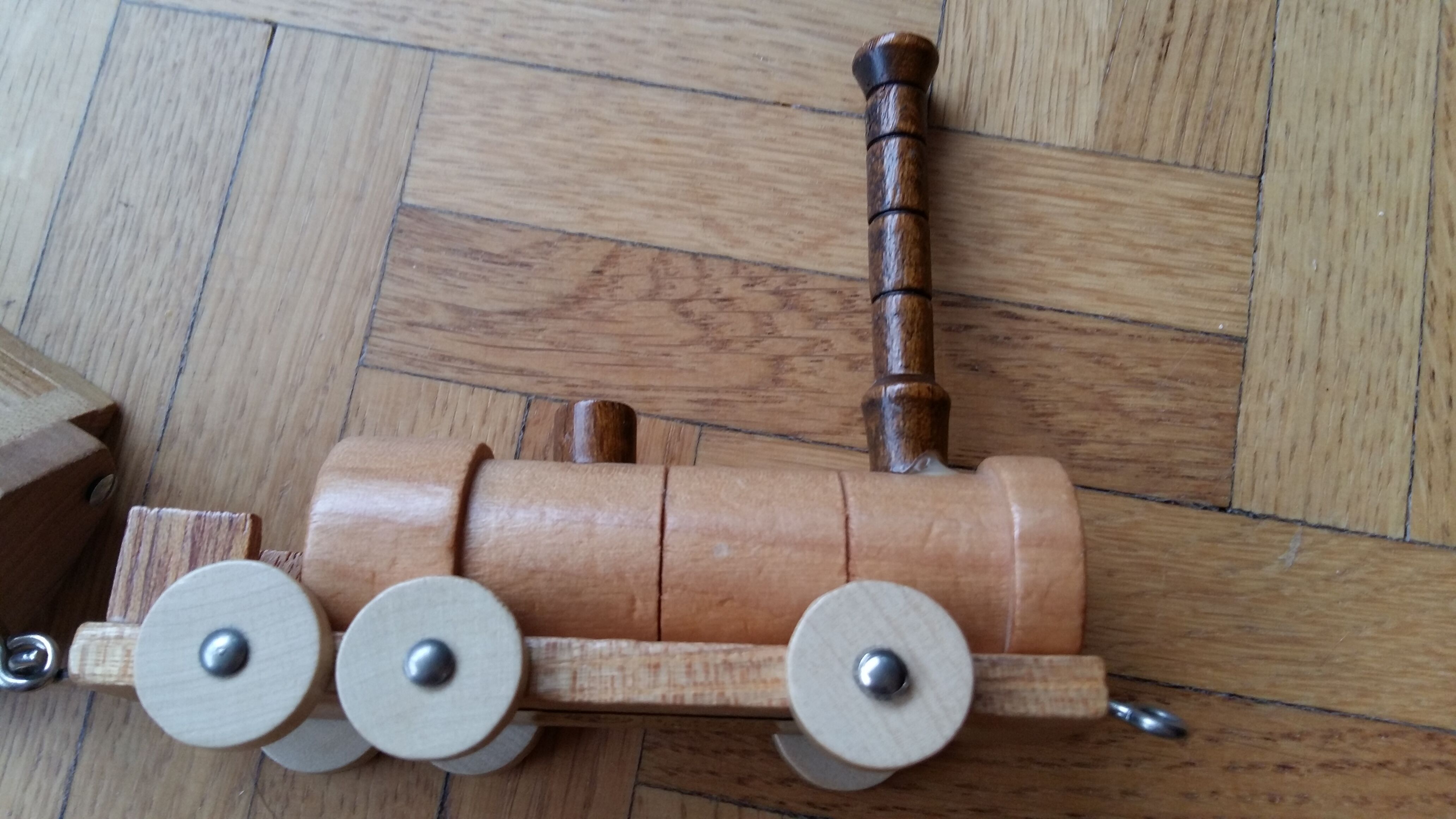 Miniature holzkuns loquai wooden train set