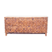 Wooden low chest of drawers