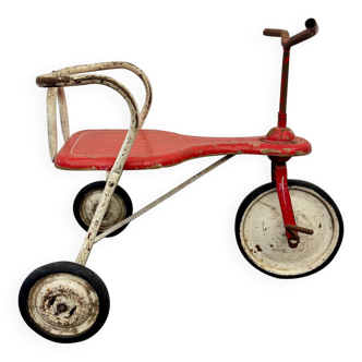 Wooden and metal tricycle