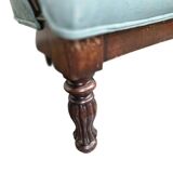 Mint blue vintage baroque canapé