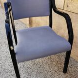 Set of 4 vintage Italian armchairs from the 80s