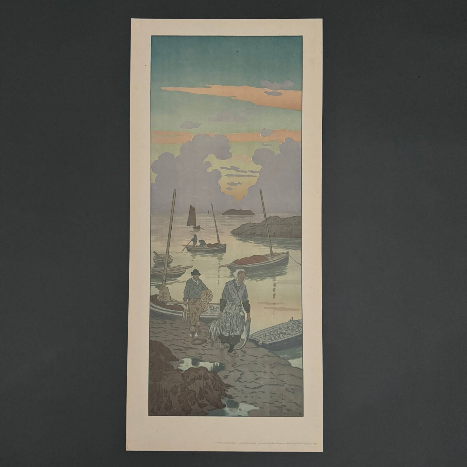 Lithograph by Henri Rivière The Magic of the Hours - Twilight