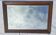 Grand miroir ancien biseauté cadre en bois sculpté