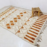 Berber tribal brown carpet 255 x 155 cm