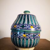 Candy pot ceramic hand painted