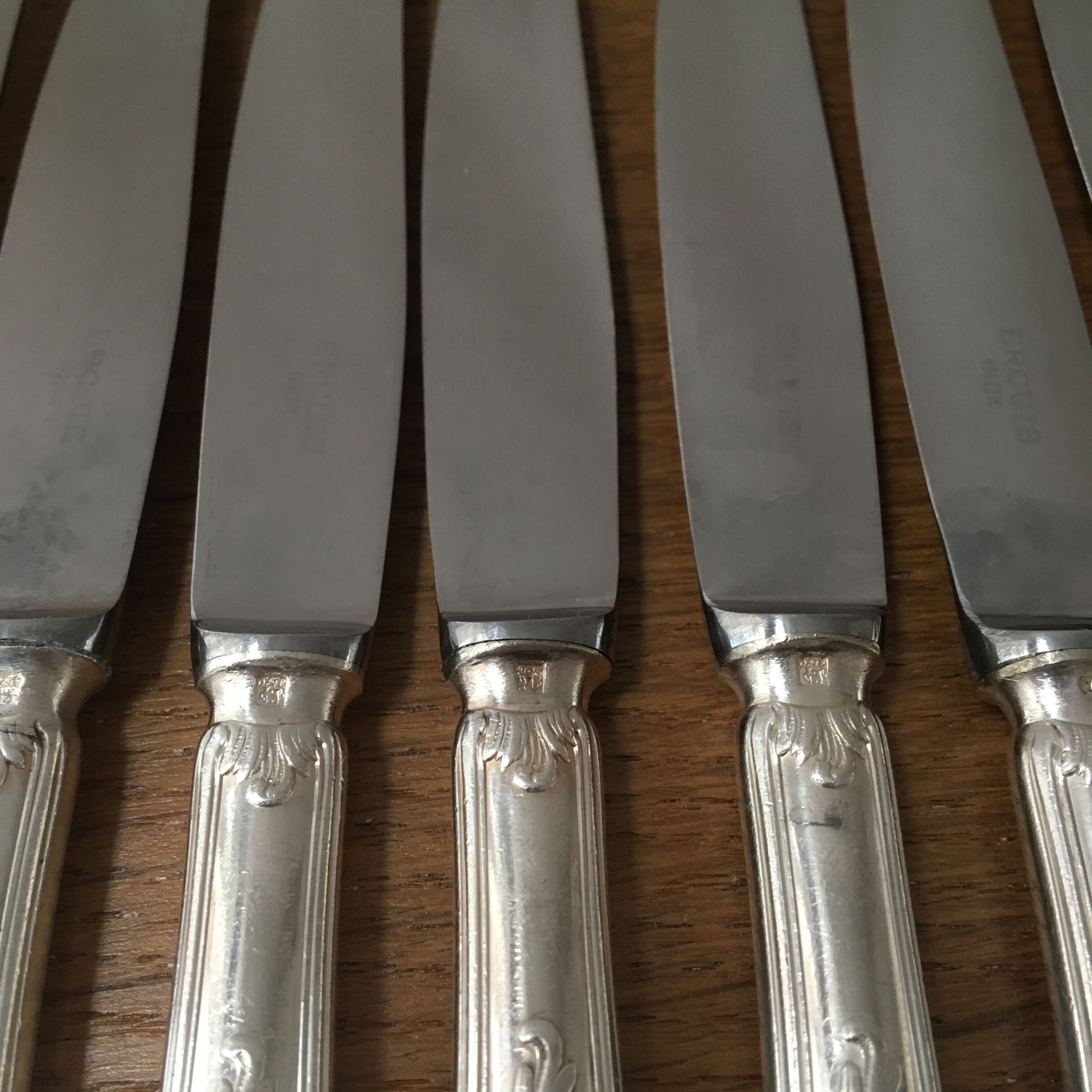 12 dessert knives Ercuis model Barry