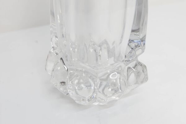 Vase en cristal soufflé Art Vannes France 43 cm