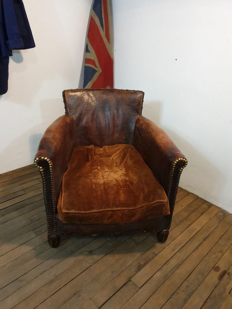 Fauteuil club cuir