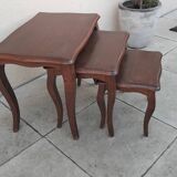 Vintage wooden nesting table