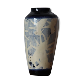 Glazed terracotta cat vase