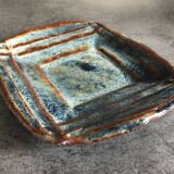 Vide-poche modernist bowl in glazed porcelain stoneware