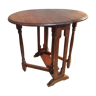 oval table foldable solid oak style 1920